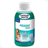Aquadent Fresh Combate Mal Hálito Higiene Cães Gatos Virbac