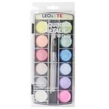 Aquarela 12 Cores Metalicas Estojo Leoarte