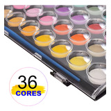Aquarela 36 Cores Tinta Em Pastilhas