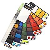 Aquarela Pastilha 42 Cores Pincel