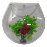 Aquário 1 2 Globo Parede 1lt Betta Planta Decor Acrílico N