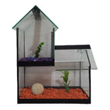 Aquario Beteira Castelo Para Peixe Betta Decorado