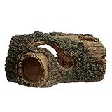Aquário Betta Tronco De Resina Oco Decoração De Tronco De árvore De Madeira Artificial Enfeite De Casca De Caverna Caverna Ciclídeo Pedra De Peixe Casa De Peixes Para Decoração De Aquário Pequeno