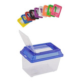 Aquário De Acrílico Médio Várias Cores Kit Com 10