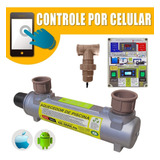 Aquecedor 2 Em 1 Piscina 60000lts App Wifi Ionizador