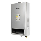 Aquecedor Agua A Gás Rinnai Digital Gn 15 Litros E15 Prata Cor Prateado 110v 220v