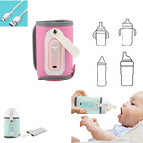 Aquecedor De Garrafa Água Leite Usb Portátil Cor Rosa