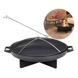 aquecedor lareira externa braseiro lenha 89x80x39cm