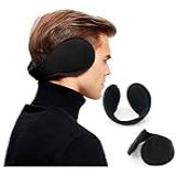 Aquecedor Protetor De Orelha Ouvido Térmico Earmuff Preto