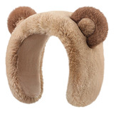 Aquecedores De Orelha De Pelúcia Urso Inverno Earmuffs Para