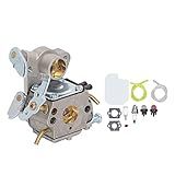 Aqxreight Kit De Carburador Kit De Carburador De Motosserra Com Vela De Ignição Substituição De Válvula De Retenção De Filtro De óleo Para Poulan SM4218AVX SM4518AVX
