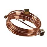 Aqxreight Kit De Tubulação De Medidor De Pressão De óleo Mecânico Kit De Instalação De Tubulação De Cobre De 72 Polegadas Com Substituição De Encaixe Para Caminhão De Carro