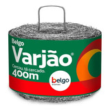 Arame Farpado Belgo Varjão 400m Fio 2mm
