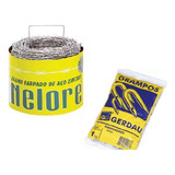 Arame Farpado Galvanizado C 100 Metros 1 Kl Grampo Nelore