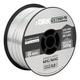 Arame Mig Alumínio Solda Uso Com Gás 0 8mm Rolo 500g Tork