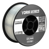 Arame Para Solda Mig Inox Uso Com Gás 0 6mm Rolo De 1kg Tork