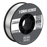 Arame Solda Mig Inox 308l Uso Com Gás 1 0mm Rolo De 5kg Tork Cor Cinza