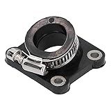 Aramox Bota Coletor De Admissão 4 Furos Carburador Admissão Coletor De Admissão De Borracha Substituição Para Motor 47 49cc Para PHBG Carb Mini Pocket Dirt ATV Quad