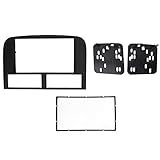 Aramox Kit De Fáscia De Montagem De Painel Compatível Com Grand Cherokee 1999 2004 Substituição De Moldura De Rádio Estéreo De 2 Din Kit Facia De Instalação De Painel Para Carros ABS Plsatic