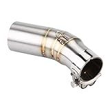 Aramox Motorcycle Exhaust Middle Pipe Motorcycle Accessory Stainless Steel Exhaust Middle Mid Link Pipe For NINJIA 400 18 19