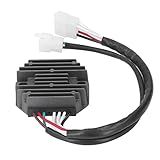 Aramox Retificador Regulador De Tensão De Motocicleta De 12V De Liga De Alumínio Conversor De Energia De Substituição Do Regulador Para RD400 TX500 TX650 XS360 XS400 XS400S XS500 XS650