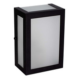 Arandela 5 Vidros Liso Em Alumínio P 1xe27 Externo St2777 Estrutura Preto 110v 220v
