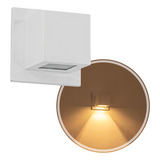 Arandela Box Cubo Pequena 1 Facho Parede Muro St1319 Cor Branco 110v 220v