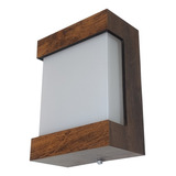 Arandela Colonial Madeira Parede Muro 20cm