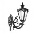 Arandela De Ferro Colonial Sinhá Cor Preta