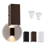 Arandela Duplo Facho Longo 2 Lâmpada Led Gu10 4 8w St187