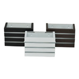 Arandela Externa Frisada 2 Fachos Interna Muro Parede Estrutura Preto 110v 220v bivolt 