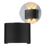 Arandela Externa Interna De Efeito Preta 4 Fachos Led 4w Luz Branco Quente 3000k Embuled