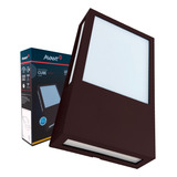 Arandela Externa Parede Vintage Multifacho Avant Cube 12w Ip65 720lm 6500k Bivolt Cor Café Luz Branco Frio