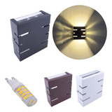 Arandela Externa Slim 2 Focos Friso Ar1116 Lampada Led 5w