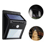 Arandela Holofote Leds Placa Energia Solar