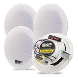 Arandela Kit4 Skp Install Com 1 Ativa E 3 Passivas Bluetooth Cor Branco 110v 220v