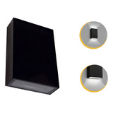 Arandela Luminaria 2 Fachos Led Mini Externa Led 4w Quente Cor Preto Bco Frio 110v 220v