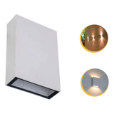 Arandela Luminaria 2 Fachos Led Mini Externa Led 4w Quente
