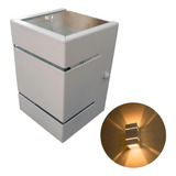 Arandela Luminária Frisada 2 Fachos G9 Ext int Parede Muro Cor Branco
