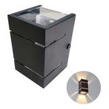 Arandela Luminária Frisada 2 Fachos G9 Ext int Parede Muro Cor Preto
