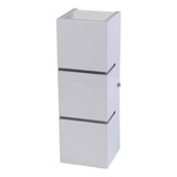 Arandela Luminária Frisada Muro 10x30 Interno externo branco
