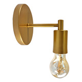 Arandela Luminária Parede Moderna Sala Cama Banheiro Dourado 110v 220v