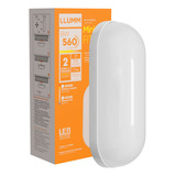 Arandela Parede Externa Balizador Tartaruga Led 8w A Prova D água Ip65 Branco frio 6500k Bivolt Llumm