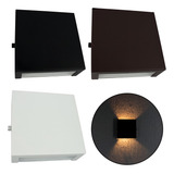 Arandela Slim 2 Focos Alumínio Externa Led Incluso Cor Branco Led Quente