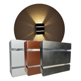 Arandela Slim 2 Frisos Luminária Moderna Interna Ou Externa Marrom