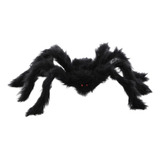 Aranha Peluciada Peluda Gigante Halloween 60cm Decoração