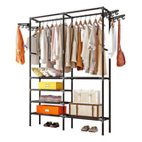 Arara Cabideiro Para Roupa Duplo Cabides Sapateira Multiuso