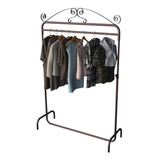 Arara De Chão Desfile Vintage Retrô Bronze 120 Cm Premium Cor Bronze Gold