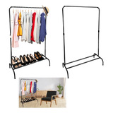 Arara De Roupa Cabideiro Com Sapateira P Loja Ou Casa