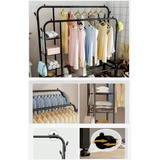 Arara Guarda Roupa Cabideiro Duplo Quarto Closet Sapateiro